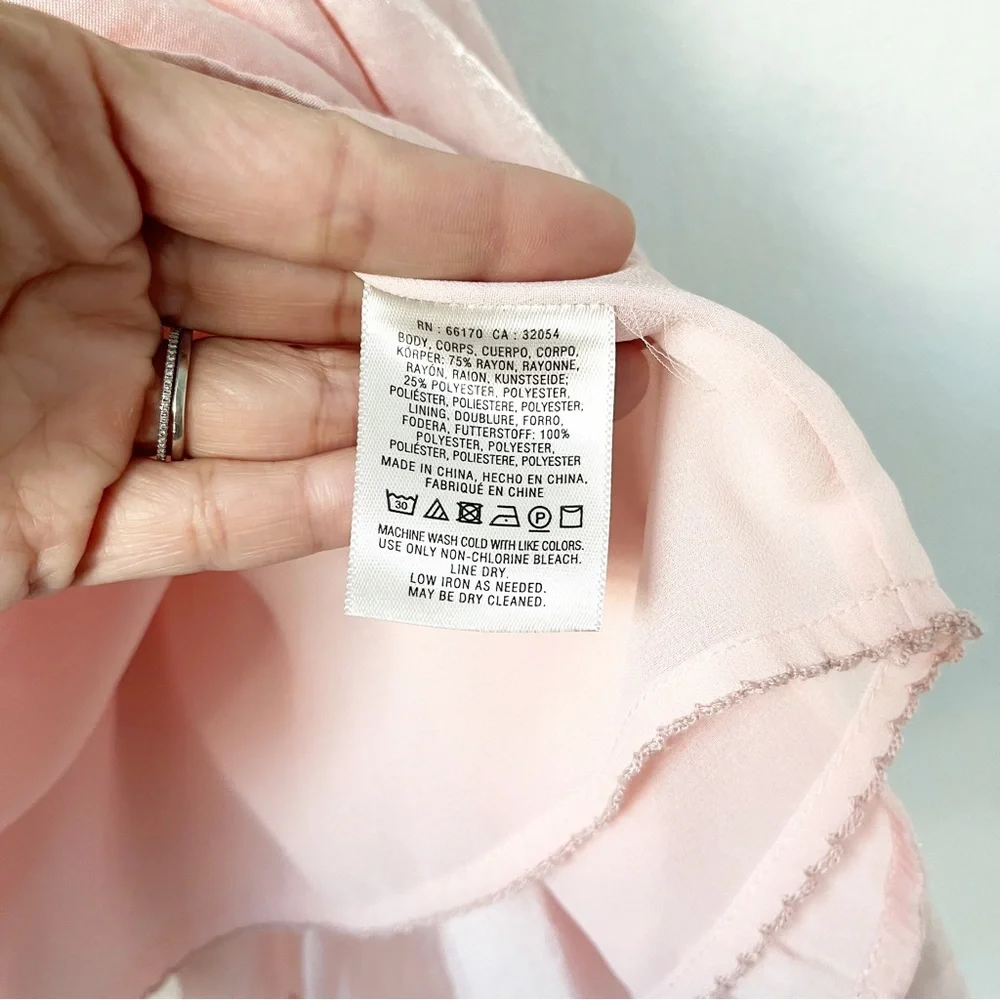 Anthropologie Floreat Light Pink Blouse - Picture 5 of 8